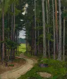 Carl Moll, Forest path near Kreuzberg at the Rax