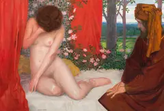 Friedrich König, Abschied, 1909/10, oil on canvas; framed