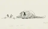 Paul Flora, Politische Karikatur: Katz und Maus