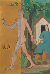 Ferdinand Kitt, The step across, 1952, oil on canvas; framed