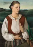 Rudolf Eisenmenger, The youth, 1925, oil on cardboard; framed