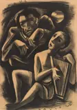 Carry Hauser, Saul and David, 1948, lithograph on paper; framed