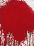 Hermann Nitsch, Bulk Picture, 2011, acrylic, blood on canvas; framed