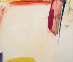 Maria Lassnig, Heller Körper, oil on canvas; framed
