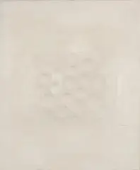 Hans Bischoffshausen, Espace Renaissant, 1965, PVC, dispersion and varnish on canvas; framed