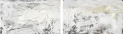 Herbert Brandl, Untitled (Diptychon), 1987, mixed media on canvas; unframed