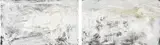 Herbert Brandl, Untitled (Diptychon), 1987, mixed media on canvas; unframed