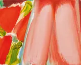 Olivier Debré, Petite Rouge de toulaine, 1985, oil on canvas; unframed