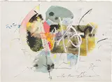 Untitled by Hans Staudacher, 1985, mixed media on paper; framed, sold Apr 2023