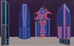 Wolfgang Hutter, Ein Duft von Blumen, 1966, oil on hardboard; framed
