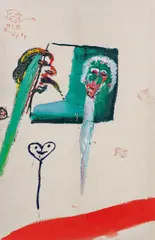 Franz Ringel, Untitled, 1995, oil and acrylic on canvas; framed