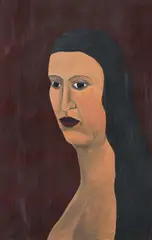 Walter Navratil, Portrait of a woman, 1977, oil on canvas; framed