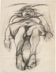 Adolf Frohner, Donauweibchen, 1978, graphite on paper; framed