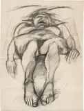 Adolf Frohner, Donauweibchen, 1978, graphite on paper; framed