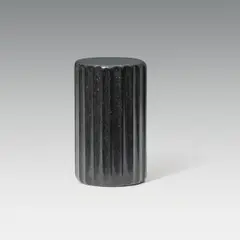 Karl Prantl, Channelled column, 1973, black granite