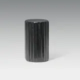 Karl Prantl, Channelled column, 1973, black granite