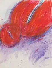 Markus Prachensky, Rechberg, 1966, mixed media on paper; unframed