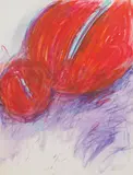 Markus Prachensky, Rechberg, 1966, mixed media on paper; unframed