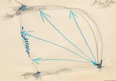 Jürgen Messensee, Untitled, 2007, mixed media on paper; framed