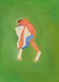 Hubert Schmalix, Untitled, 1987, oil on canvas; framed
