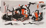Walter Eckert, Untitled, mixed media on paper; unframed