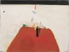 Giselbert Hoke, Medinaceli, 1993, mixed media on paper; framed