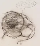 Arnulf Rainer, Untitled, mixed media on paper; framed