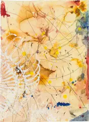 Hubert Scheibl, Kaar, 2010, mixed media on paper; framed