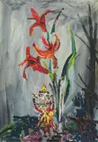 Soshana Afroyim, Nepalese Doll and Flower II