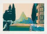 Leonardo da Vinci "The Annunciation 1472 by Andy Warhol, 1984, serigraph; framed, sold Apr 2023
