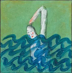 Gerhard Gepp, Untergeher, 2008, acrylic on canvas; framed