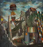 Bernhard Buhmann, Ahnen, 2011, Öl auf Leinwand