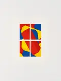 Roland Goeschl, Fensterbild, 1997, colour screen print on laid paper; unframed