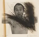 Arnulf Rainer, Untitled, drypoint etching; framed