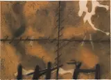 Antoni Tàpies, Matière, 1972, etching in black, grey and ochre on Chiffon de Mandeure paper; unframed
