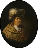 Jan Adriaensz. van Staveren, Portrait of a man with a turban, oil on panel