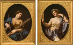 Marcantonio Franceschini, La Prudence / La Justice (counterparts), oil on canvas