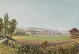 Joseph Gerstmayer, View of Schönbrunn and the Gloriette, watercolour on paper