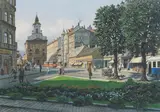 Richard Pokorny, Rauchfangkehrerkirche in Vienna, watercolour on paper