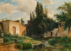 Ludwig Halauska, Summer idyll, 1872, oil on canvas