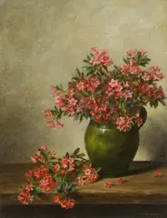 Paula Wildhack, Alpenrosen, 1905, oil on canvas