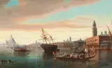 Jules Clerson, View of Venice, oil on canvas