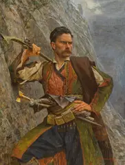 Paul Joanovits, Warrior from Montenegro, 1907, oil on panel