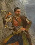 Paul Joanovits, Warrior from Montenegro, 1907, oil on panel