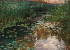 Olga Wisinger-Florian, Im Schilf, 1902, oil on canvas
