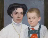Ernst Stöhr, Mother and son