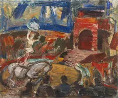 Ferdinand Stransky, Zirkus, 1955, oil on canvas; framed