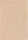 Gustav Klimt, Seated figure, study for the painting of Fritza Riedler, c. 1904, black crayon on paper