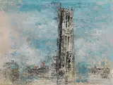 Wilhelm Thöny, La Tour Saint-Jacques in Paris, 1933-36, oil on canvas; framed