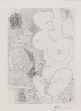 Pablo Picasso, Grande femme et petit homme ventru (Les 156, no. 37)